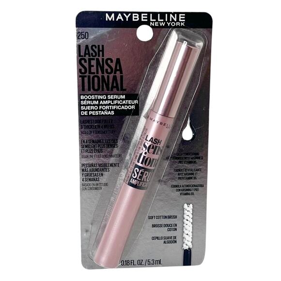 NEW Maybelline Lash Sensational Boosting EYELASH SERUM 0.18 fl oz Clear #250 NIP - Picture 2 of 6